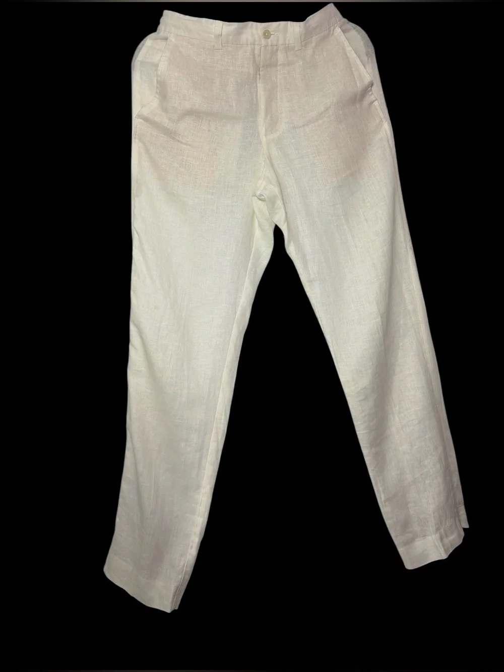 Zara Men’s Linen Blend Chinos in Cream